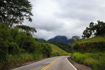 empty road at Brazil