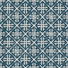 Seamless worn out antique background 313_vintage check cross frame