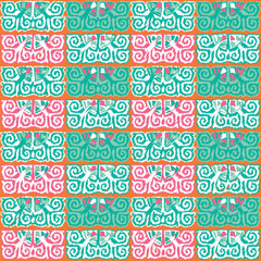 Ethnic boho seamless pattern. Print. Repeating background. Cloth design, wallpaper.