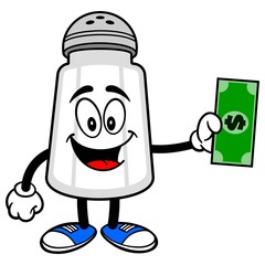 Salt Shaker with a Dollar