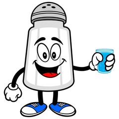 Salt Shaker with a Cup of Water
