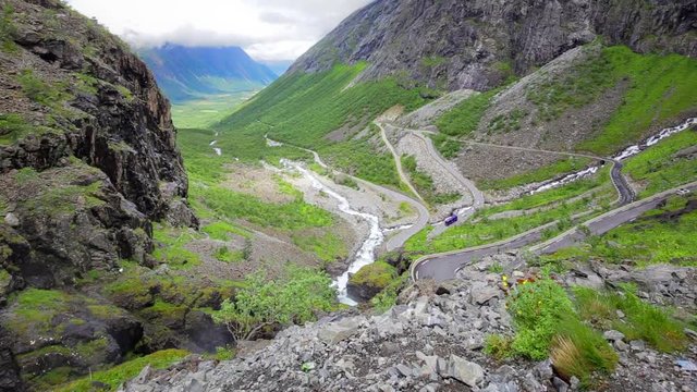 Trollstigen serpentine mountain road, Norway