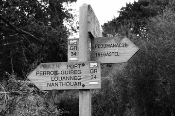 breton sign ( côte d Armor, Brittany)