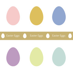 Set of Easter Eggs. Vector set of Easter eggs.