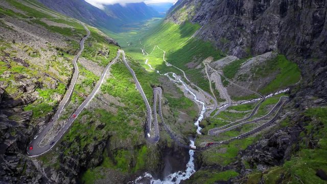 Trollstigen serpentine mountain road, Norway