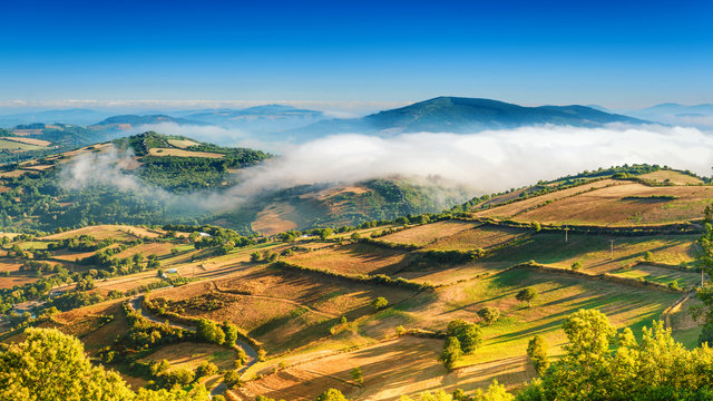 Foggy Landscape Galicia Spain