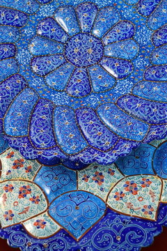 Mina Minakari Handicraft made in Esfahan Naqshe Jahan Square Iran