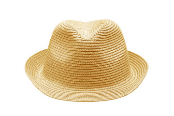 Straw Hat Isolated on White