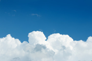 The vast blue sky and clouds sky