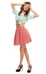 Young beautiful pinup girl