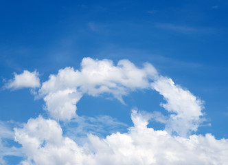 Blue sky with clouds