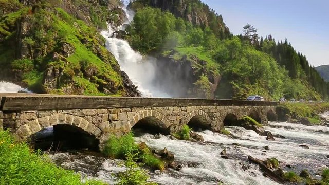 Latefossen waterfall, Norway