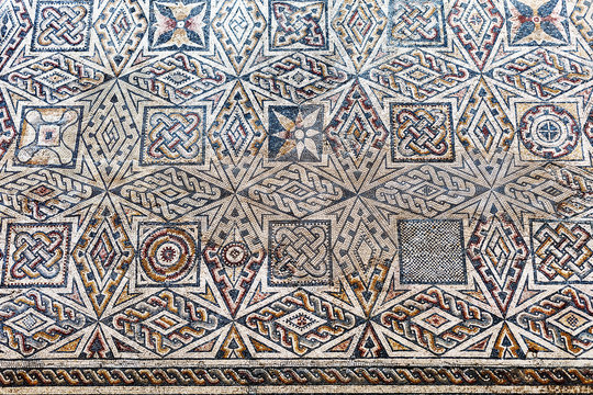 Roman mosaic fragment