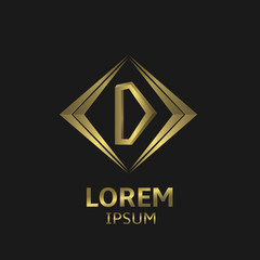 Golden D letter