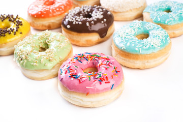 Donut isolated on a White Background