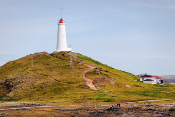 Fototapeta na wymiar Lighthouse Gunnuhver, Iceland
