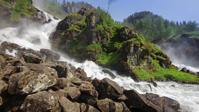 Latefossen waterfall, Norway