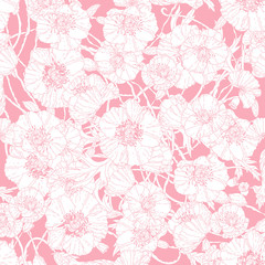 Vector Pastel Floral Frame. 
