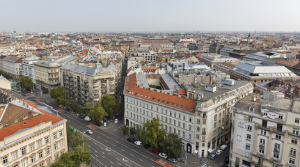 Obraz premium Aerial view of Budapest city