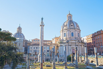 Fototapeta premium Trajan's Forum in Rome, Italy