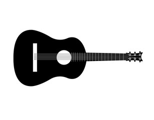 Obraz na płótnie Canvas black guitar