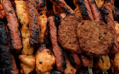 Barbecue Delights preparation in the park
