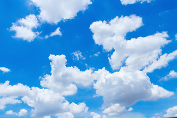 clouds in blue sky