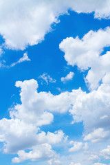 clouds in blue sky