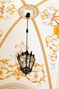 Lamp as the exterior decor of Odessa National Academic Theatre of Opera and Ballet, Odessa, Ukraine