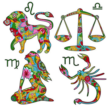 Colorful horoscope set 2