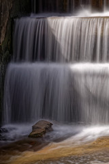 Obraz premium artificial dam, spillway, waterfall
