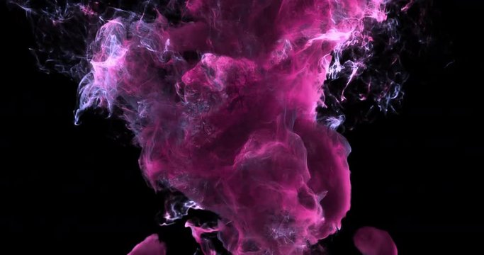 Motion Background VJ Loop - Romantic Pink Particles 4k + Matte