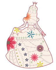 Princess vintage silhouette