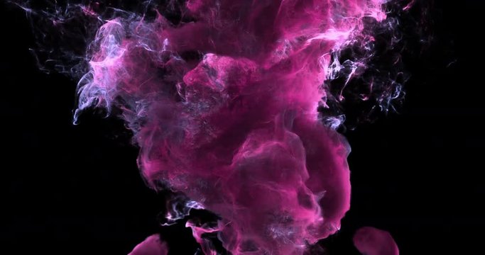 Motion Background VJ Loop - Romantic Pink Particles 4k + Matte