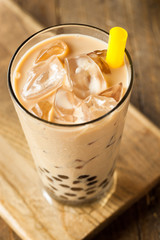 Homemade Milk Bubble Tea with Tapioca