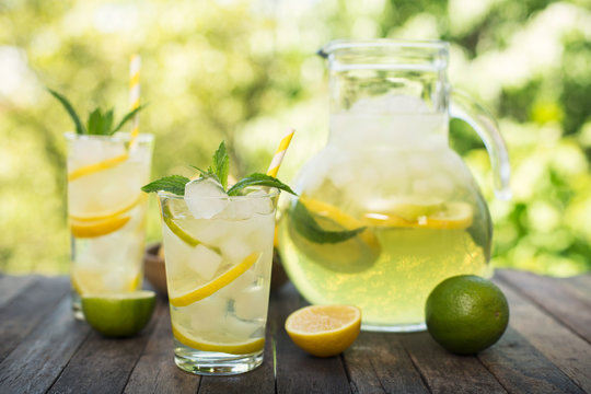 Summer drink - cold lemonade