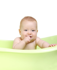  baby in the bath
