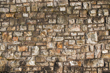 background texture, old wall of natural stone