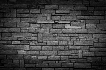 Steinmauer Hintergrundgrafik, schwarz weiß mit Vignettierung