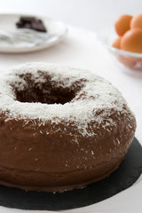 Chocolate and coconut cake
