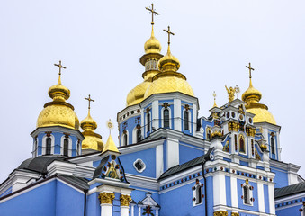 Fototapeta na wymiar Kiev, Ukraine. Saint Michael's Golden-Domed Monastery