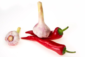 pepper paprika isolated on white