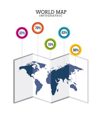 Fototapeta na wymiar world map design 