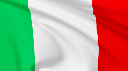 Obraz premium Flag of Italian Republic