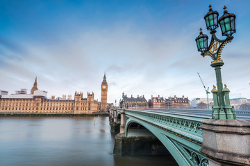 Naklejka premium Palace of Westminster at sunrise