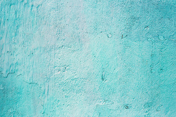Fototapeta na wymiar Stucco blue wall background or texture