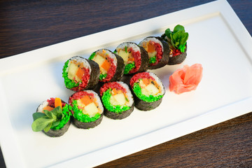 Sushi set, Japanese food
