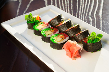 Sushi set, Japanese food