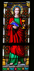 Obraz premium Stained Glass - Saint John the Evanglist