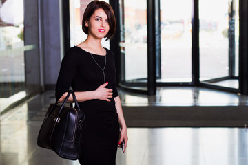 Attractive business lady in Shopping Mall
